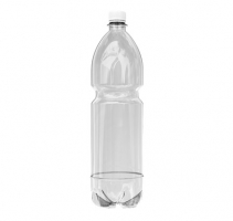 Бутылка ПЭТ 1л d=28 мм (прозрачная) 100 шт + крышка